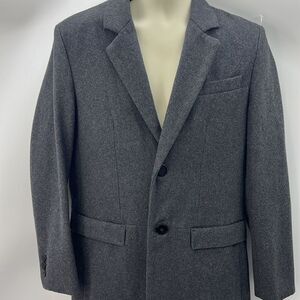 Kinloch Scotland men’s dark gray peacoat dark gray